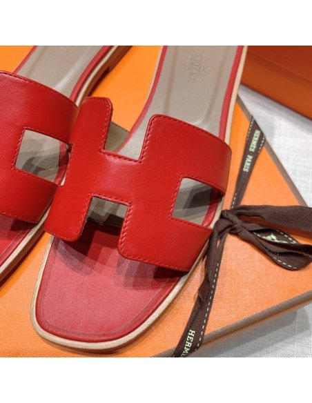 Hermes flat slides summer shoes_28