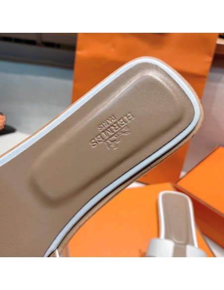 Hermes flat slides summer shoes_29