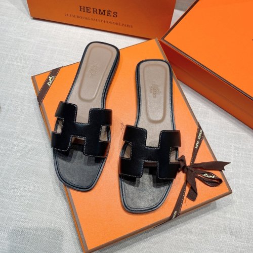 Hermes flat slides summer shoes_30