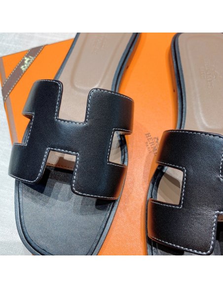 Hermes flat slides summer shoes_30