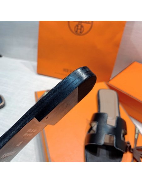Hermes flat slides summer shoes_30