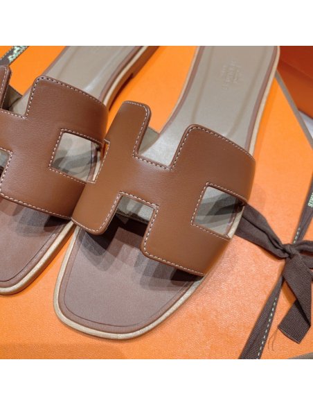 Hermes flat slides summer shoes_31