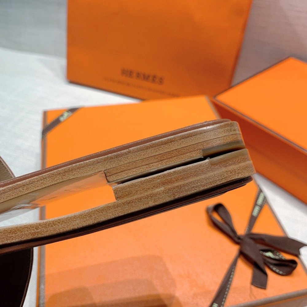 Hermes flat slides summer shoes_31