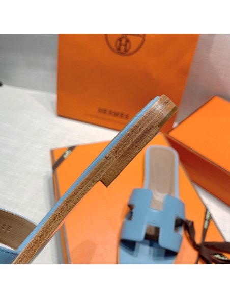 Hermes flat slides summer shoes_32