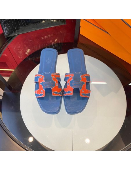 Hermes flat slides summer shoes_4