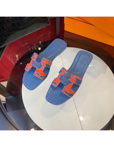 Hermes flat slides summer shoes_4