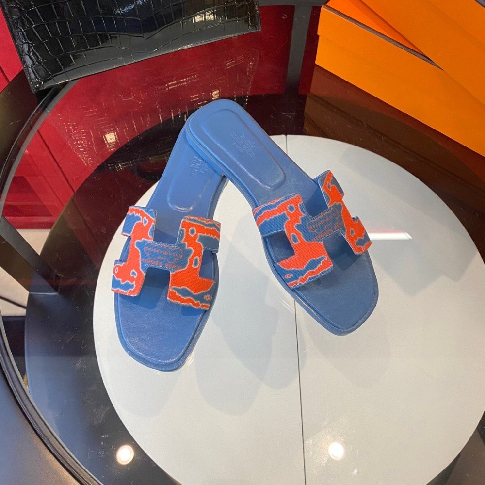 Hermes flat slides summer shoes_4