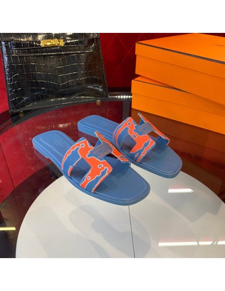 Hermes flat slides summer shoes_4