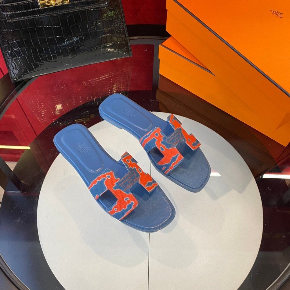 Hermes flat slides summer shoes_4