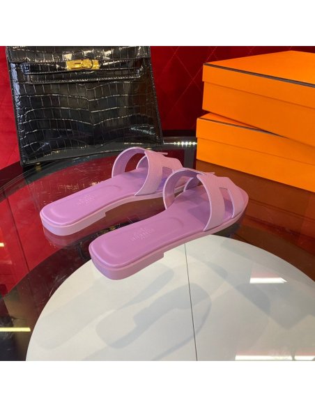 Hermes flat slides summer shoes_5