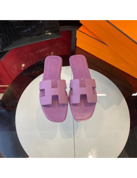 Hermes flat slides summer shoes_5