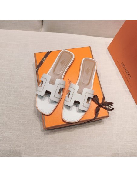 Hermes flat slides summer shoes_7