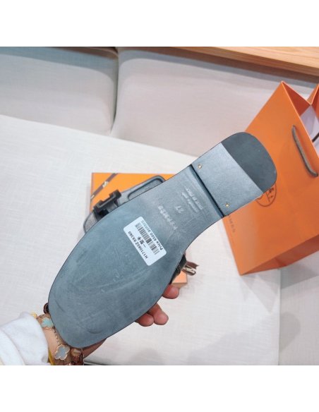 Hermes flat slides summer shoes_7