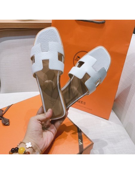 Hermes flat slides summer shoes_8