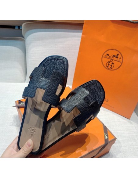 Hermes flat slides summer shoes_8