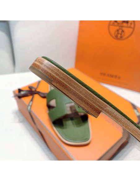 Hermes flat slides summer shoes_8