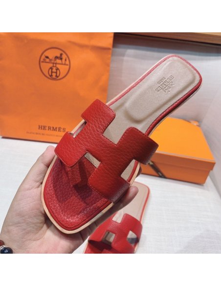 Hermes flat slides summer shoes_8