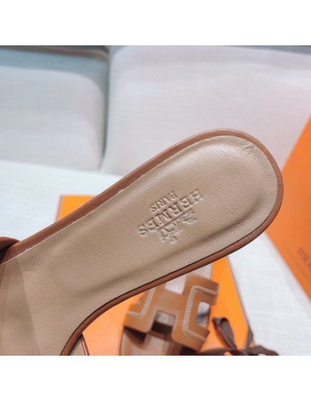 Hermes mid-heel slides