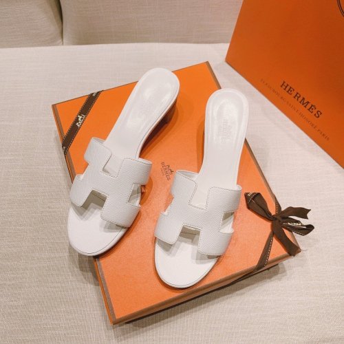 Hermes mid-heel slides summer shoes_10