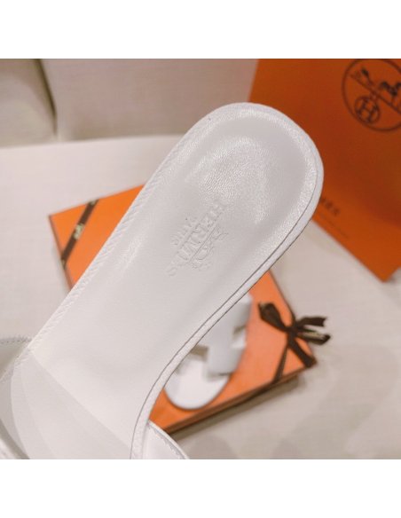 Hermes mid-heel slides summer shoes_10