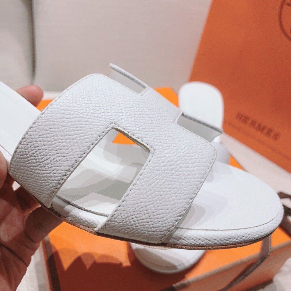 Hermes mid-heel slides summer shoes_10