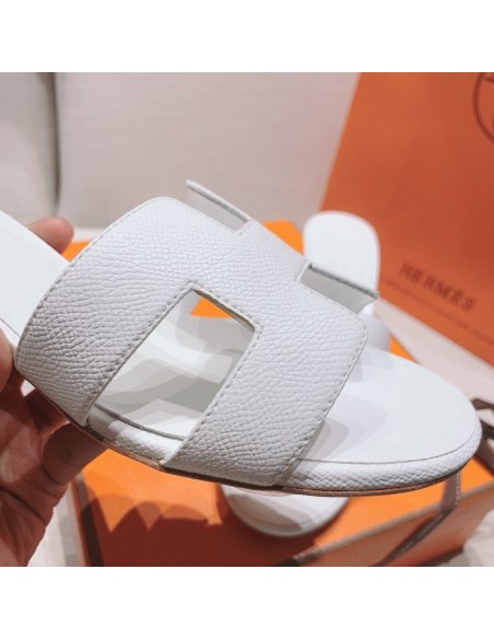 Hermes mid-heel slides summer shoes_10