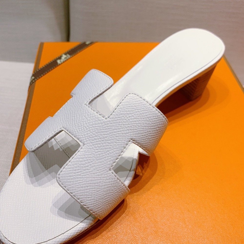 Hermes mid-heel slides summer shoes_10