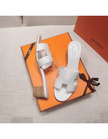 Hermes mid-heel slides summer shoes_10