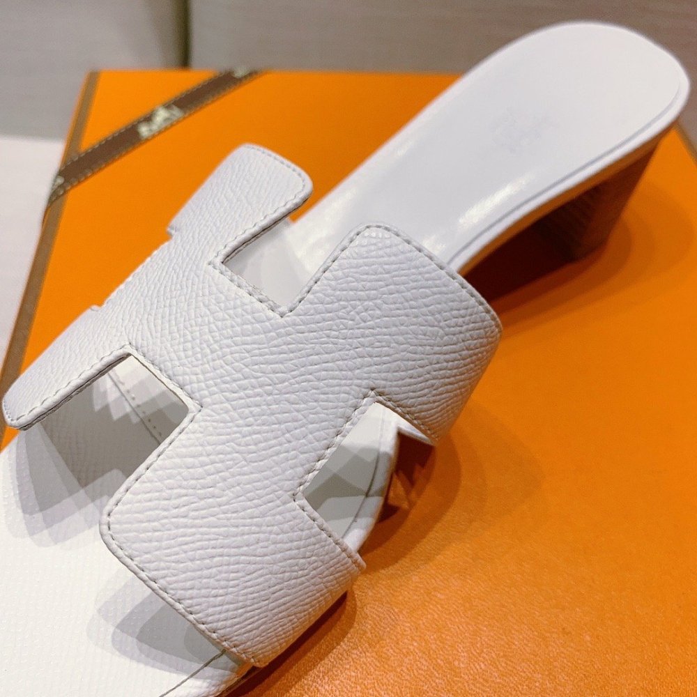 Hermes mid-heel slides summer shoes_10