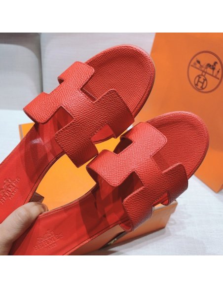 Hermes mid-heel slides summer shoes_11