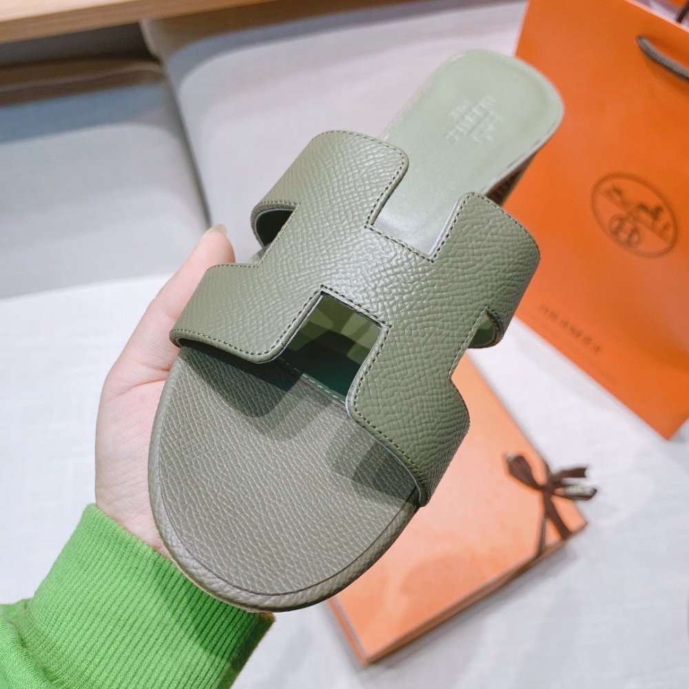 Hermes mid-heel slides summer shoes_12