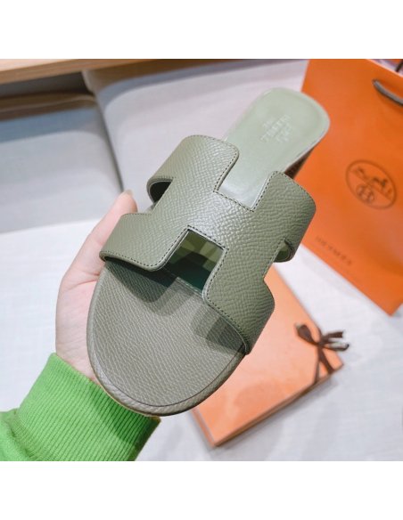Hermes mid-heel slides summer shoes_12