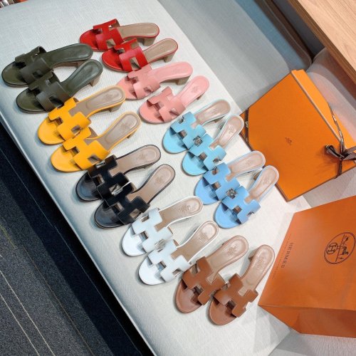 Hermes mid-heel slides summer shoes_14