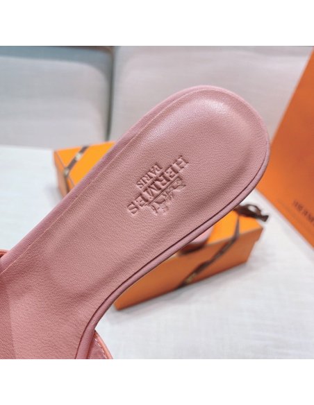 Hermes mid-heel slides summer shoes_15