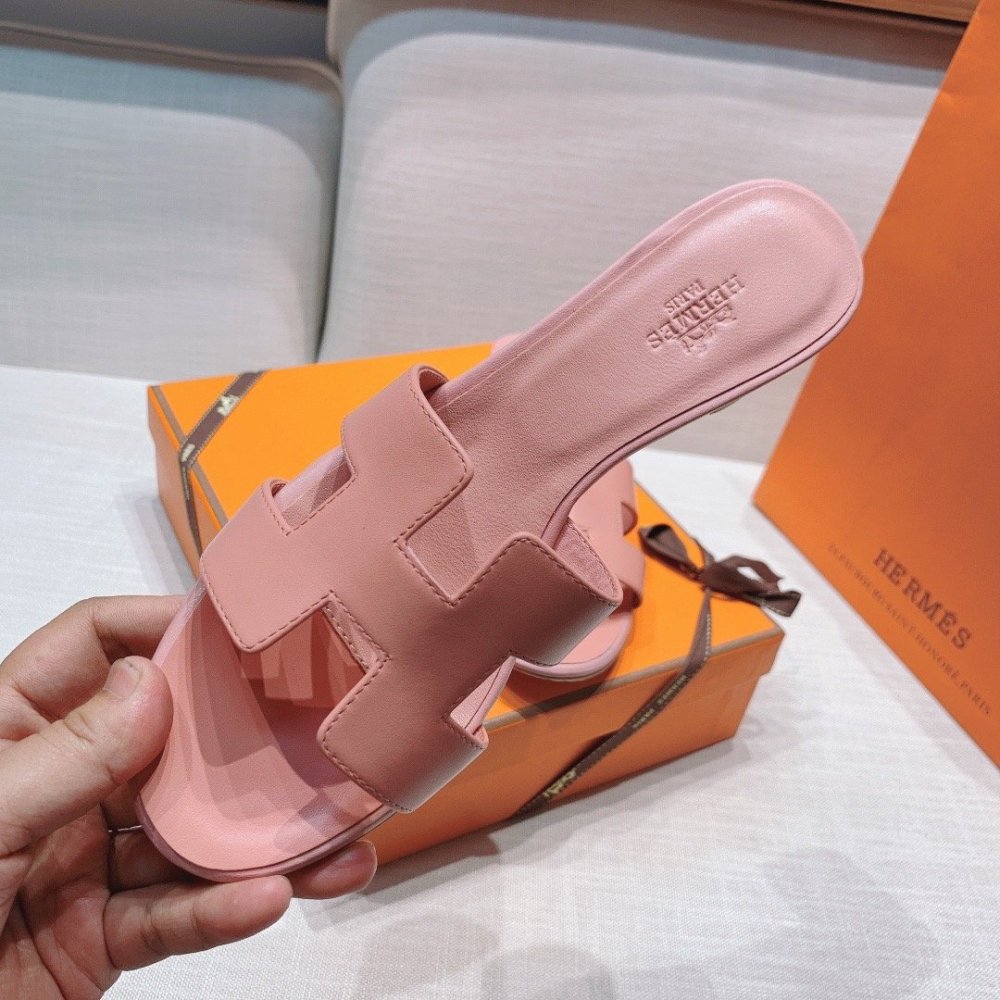 Hermes mid-heel slides summer shoes_15