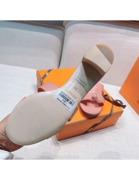 Hermes mid-heel slides summer shoes_15