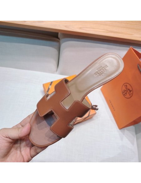 Hermes mid-heel slides summer shoes_16