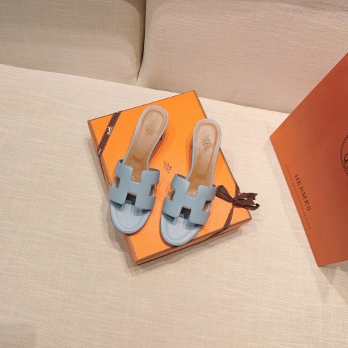 Hermes mid-heel slides summer shoes_19