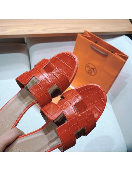 Hermes mid-heel slides summer shoes_2