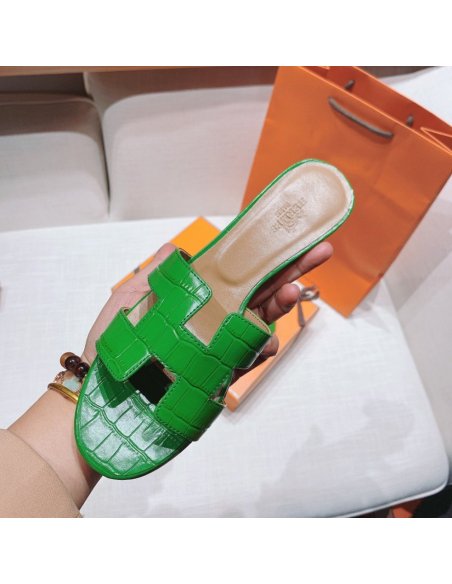 Hermes mid-heel slides summer shoes_2