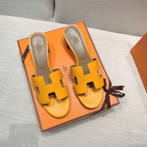 Hermes mid-heel slides summer shoes_21