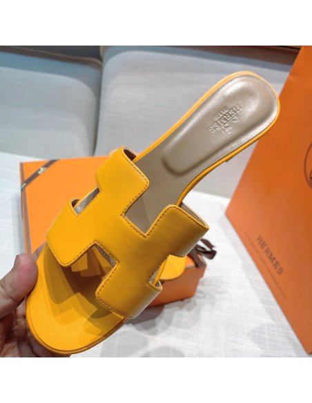 Hermes mid-heel slides summer shoes_21