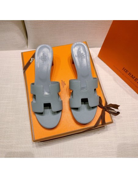 Hermes mid-heel slides summer shoes_6