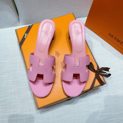 Hermes mid-heel slides summer shoes_9