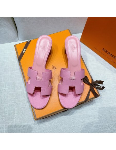 Hermes mid-heel slides summer shoes_9