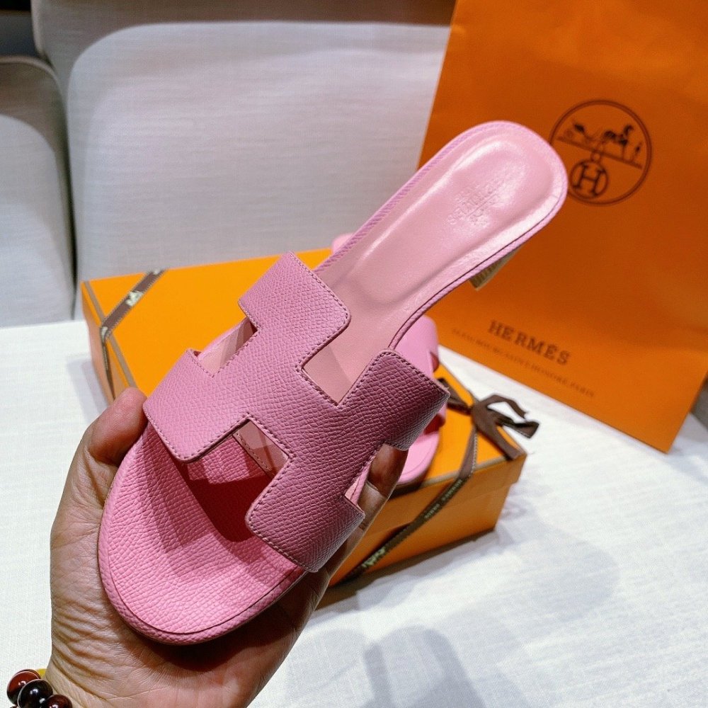 Hermes mid-heel slides summer shoes_9