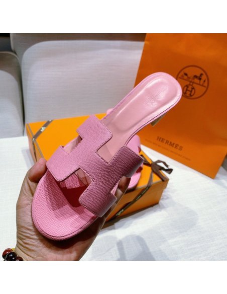 Hermes mid-heel slides summer shoes_9