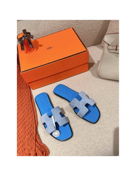 Hermes Oran slides summer shoes_12