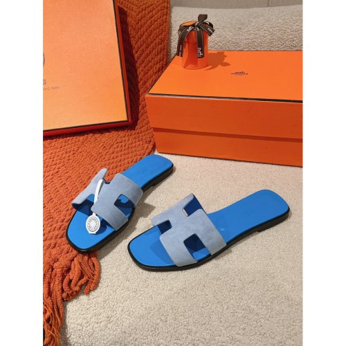 Hermes Oran slides summer shoes_12