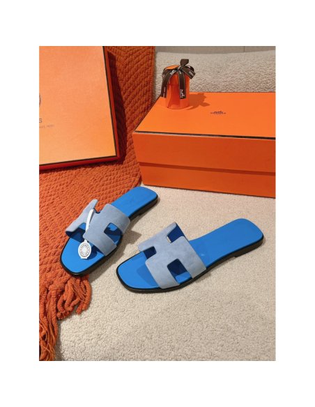 Hermes Oran slides summer shoes_12